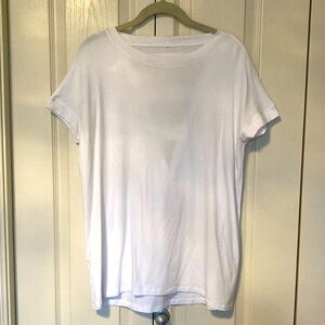 EUC J76 white workout cutout tee. Size medium.